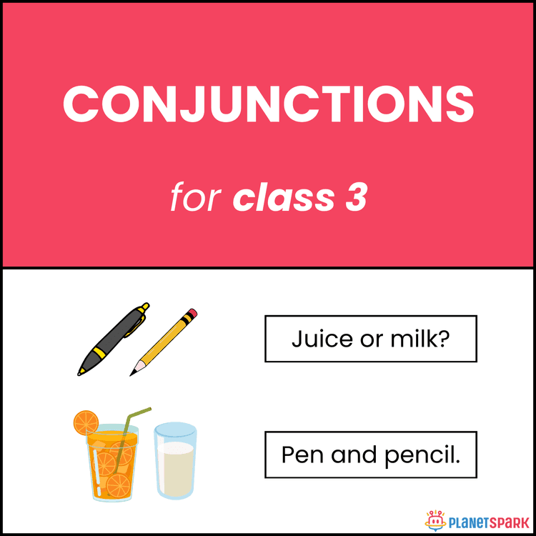Class 3 Grammar Worksheet on Conjunctions – Connecting Words and Ideas