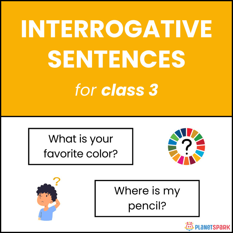 Class 3 Grammar Worksheet on Interrogative Sentences – Asking Questions