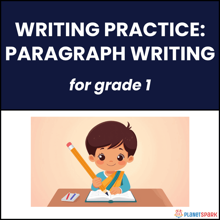 Class 1 English Worksheet for Paragraph Writing