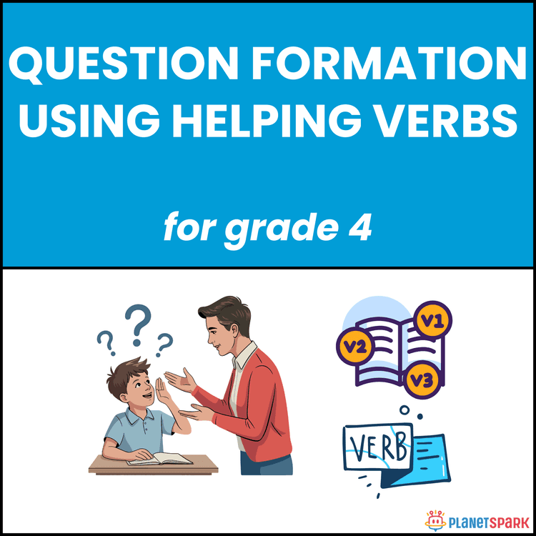 Class 4 Worksheet On Question Formation Using Helping Verbs