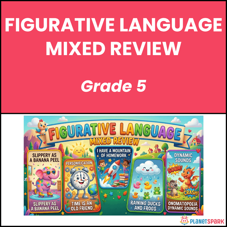 Class 5 Worksheet on Figurative Language Review