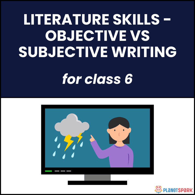 Class 6 Literature Worksheet on Objective vs Subjective