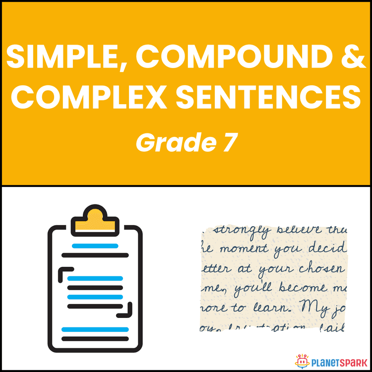 Class 7 Sheet on Simple, Compound, Complex Sentences