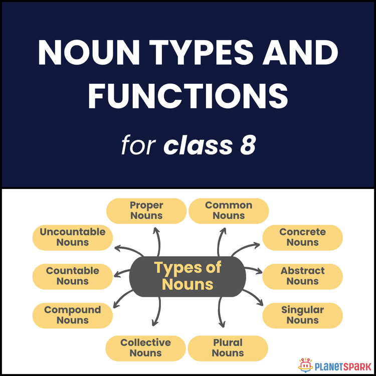 Class 8 Noun Types and Their Functions Sheet